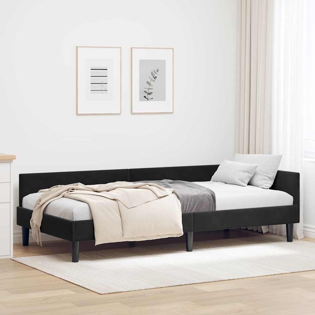 Estrutura de cama de canto Amarelo 100 cm x 200 cm