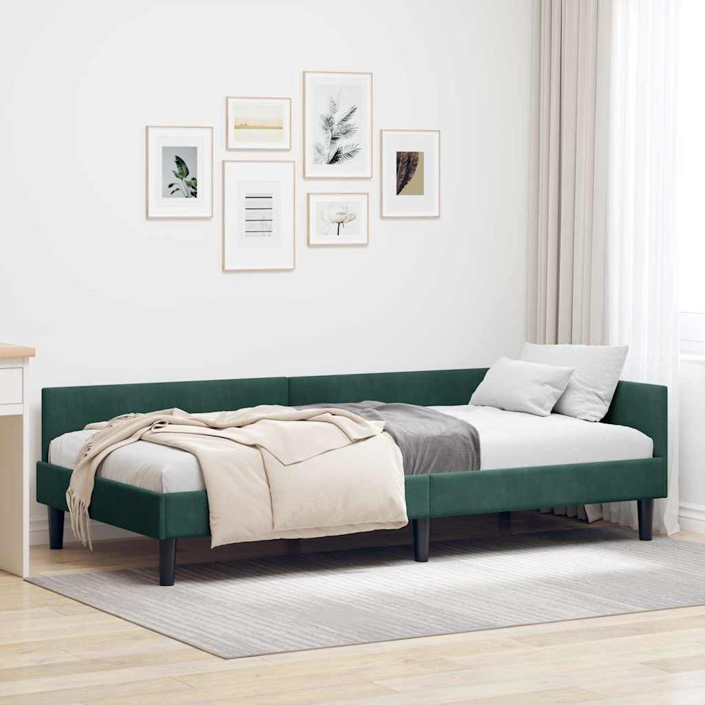 Estrutura de cama de canto Amarelo 100 cm x 200 cm