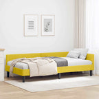 Estructura de cama en esquina Amarillo 100 cm x 200 cm