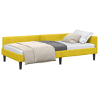 Estructura de cama en esquina Amarillo 100 cm x 200 cm