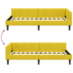 Estructura de cama en esquina Amarillo 100 cm x 200 cm