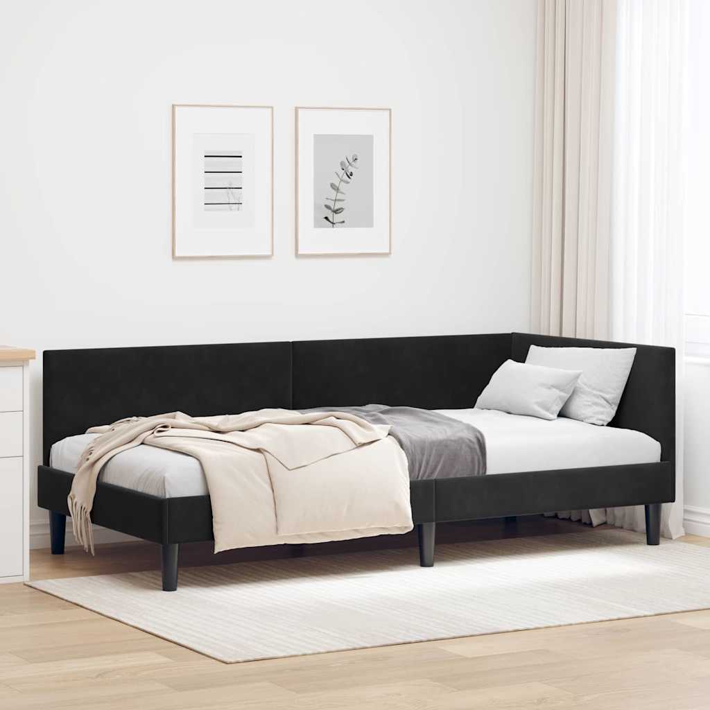 Estrutura de cama de canto Amarelo 100 cm x 200 cm