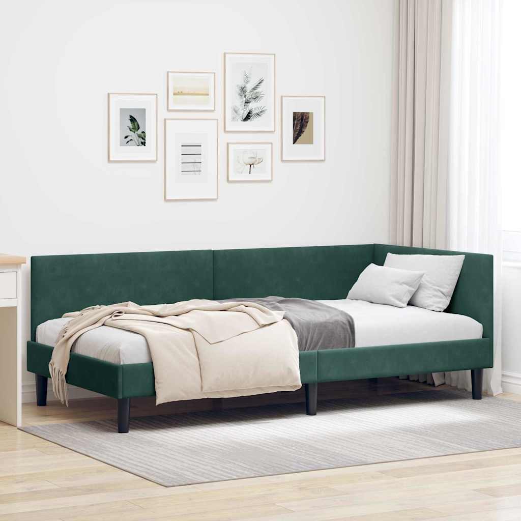Estrutura de cama de canto Amarelo 100 cm x 200 cm