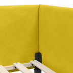 Estructura de cama en esquina Amarillo 100 cm x 200 cm