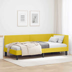 Estructura de cama en esquina Amarillo 100 cm x 200 cm
