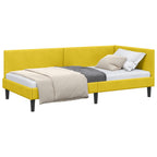 Estructura de cama en esquina Amarillo 100 cm x 200 cm
