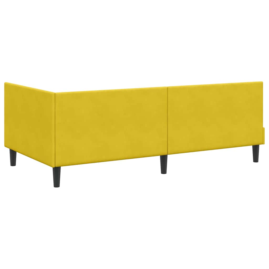 Estructura de cama en esquina Amarillo 100 cm x 200 cm