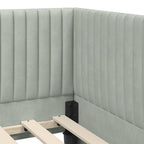 Estructura de cama en esquina Gris Claro 80 cm x 200 cm