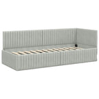 Estructura de cama en esquina Gris Claro 80 cm x 200 cm