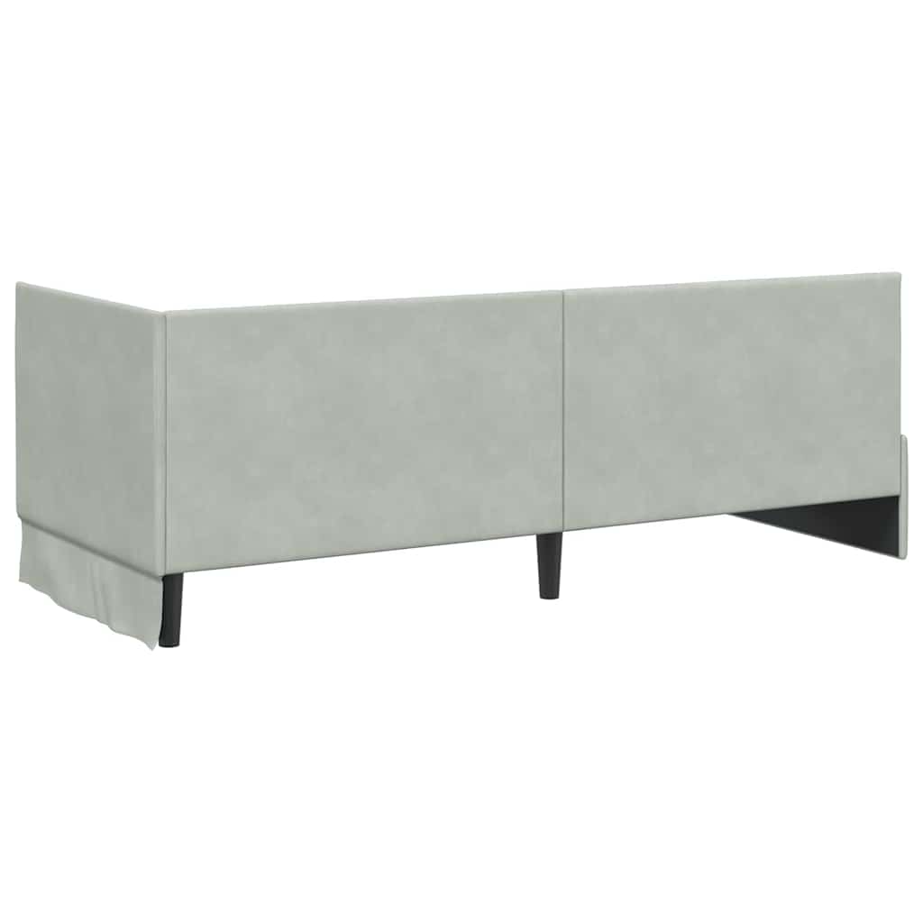 Estructura de cama en esquina Gris Claro 80 cm x 200 cm