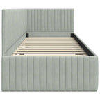 Estructura de cama en esquina Gris Claro 80 cm x 200 cm