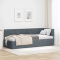 Estructura de cama en esquina Gris oscuro 80 cm x 200 cm