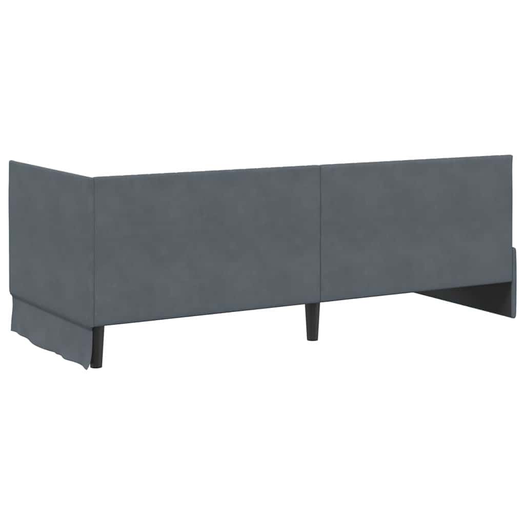 Estructura de cama en esquina Gris oscuro 80 cm x 200 cm