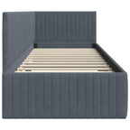 Estructura de cama en esquina Gris oscuro 80 cm x 200 cm