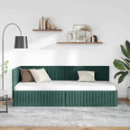 Estructura de cama en esquina Verde oscuro 80 cm x 200 cm