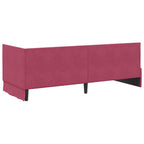 Estructura de cama en esquina Rojo vino 80 cm x 200 cm