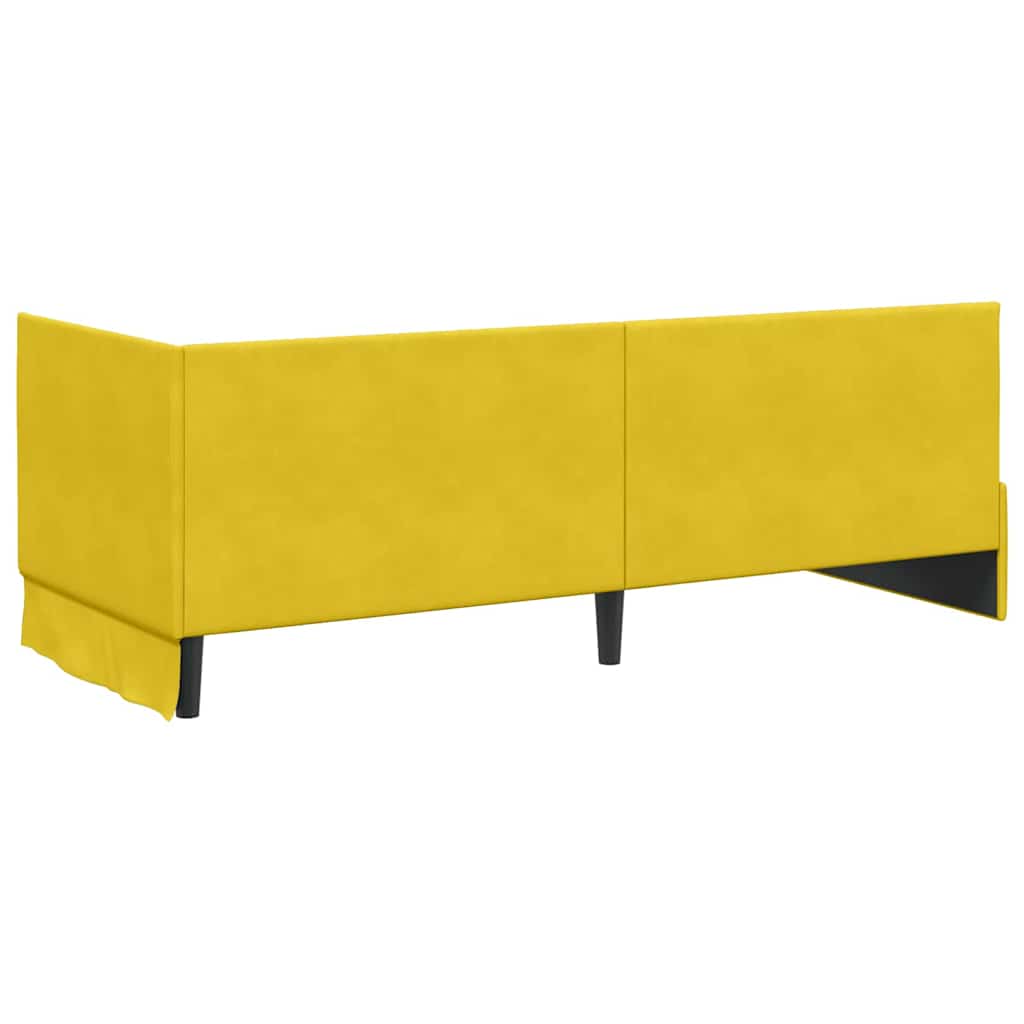 Estructura de cama en esquina Amarillo 80 cm x 200 cm