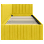 Estructura de cama en esquina Amarillo 80 cm x 200 cm
