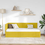 Estructura de cama en esquina Amarillo 90 cm x 190 cm