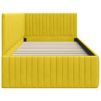 Estructura de cama en esquina Amarillo 90 cm x 190 cm
