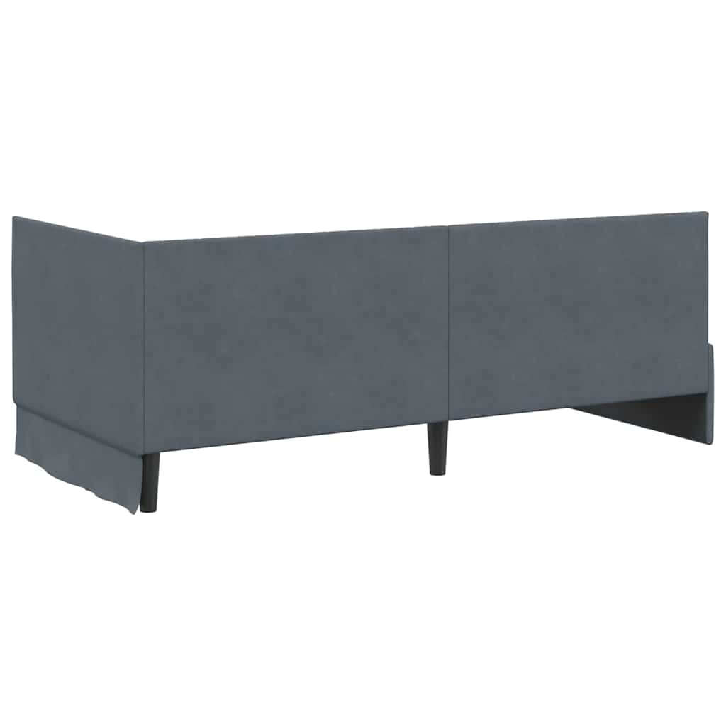 Estructura de cama en esquina Gris oscuro 90 cm x 200 cm