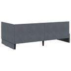 Estructura de cama en esquina Gris oscuro 100 cm x 200 cm