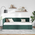 Estructura de cama en esquina Verde oscuro 100 cm x 200 cm