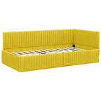 Estructura de cama en esquina Amarillo 100 cm x 200 cm