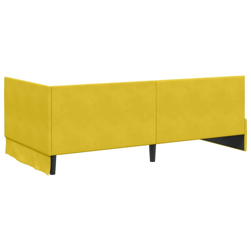Estructura de cama en esquina Amarillo 100 cm x 200 cm