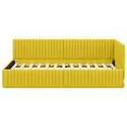 Estructura de cama en esquina Amarillo 100 cm x 200 cm