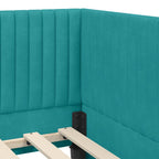 Estructura de cama en esquina Tuquesa 100 cm x 200 cm
