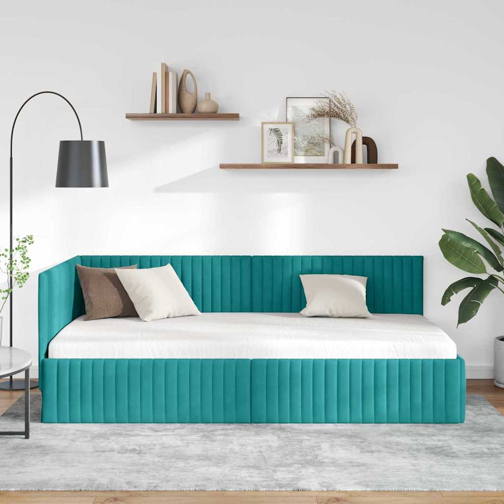 Estructura de cama en esquina Tuquesa 100 cm x 200 cm