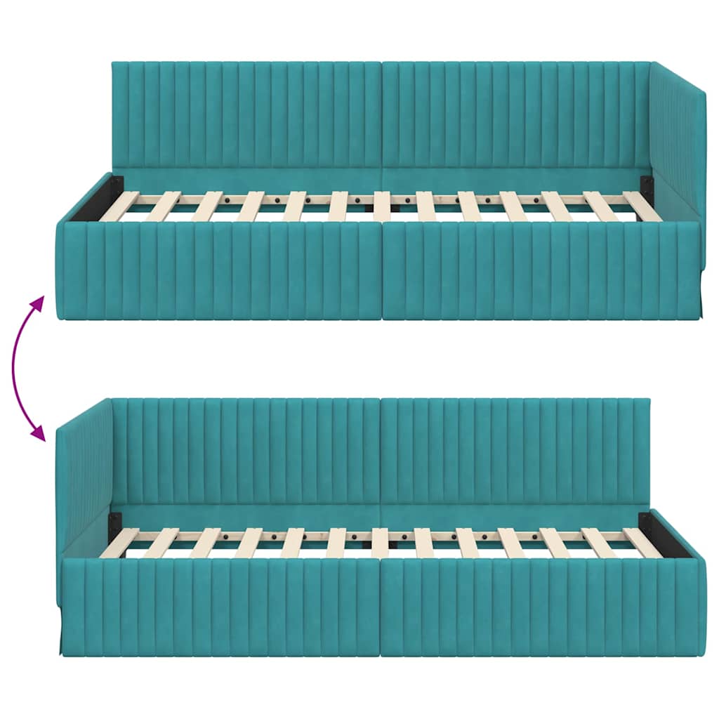 Estructura de cama en esquina Tuquesa 100 cm x 200 cm