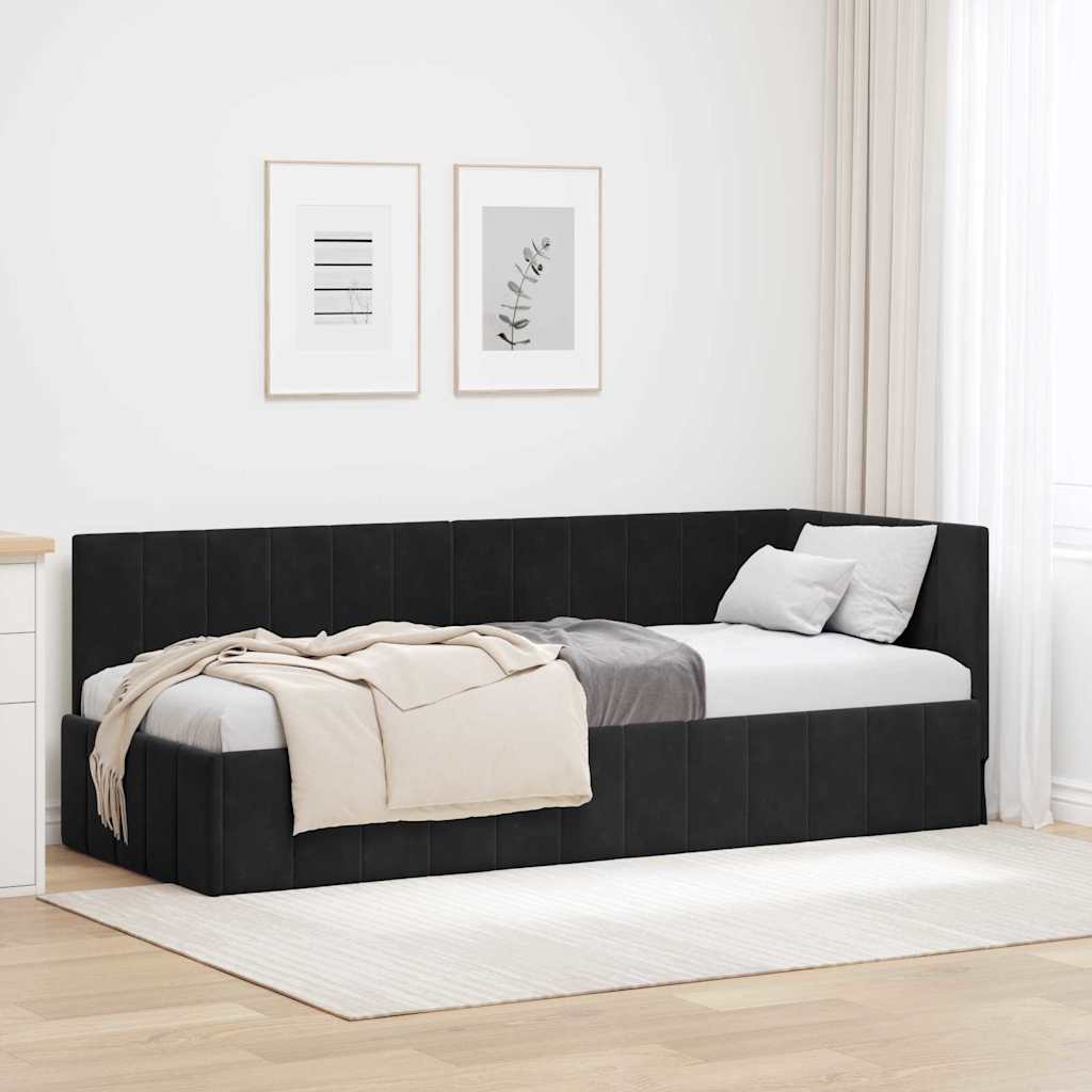 Estructura de cama en esquina Amarillo 100 cm x 200 cm