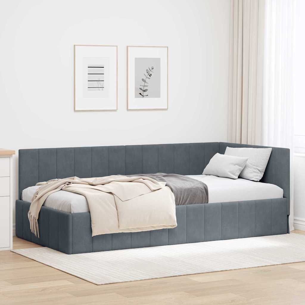 Estructura de cama en esquina Amarillo 100 cm x 200 cm