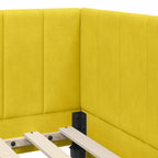 Estructura de cama en esquina Amarillo 100 cm x 200 cm