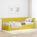 Estructura de cama en esquina Amarillo 100 cm x 200 cm