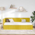 Estructura de cama en esquina Amarillo 100 cm x 200 cm