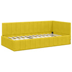 Estructura de cama en esquina Amarillo 100 cm x 200 cm