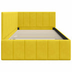 Estructura de cama en esquina Amarillo 100 cm x 200 cm