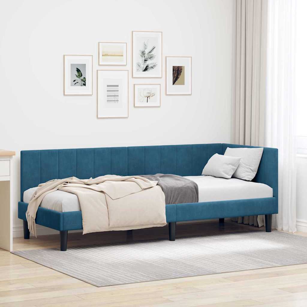 Estrutura de cama de canto Amarelo 100 cm x 200 cm