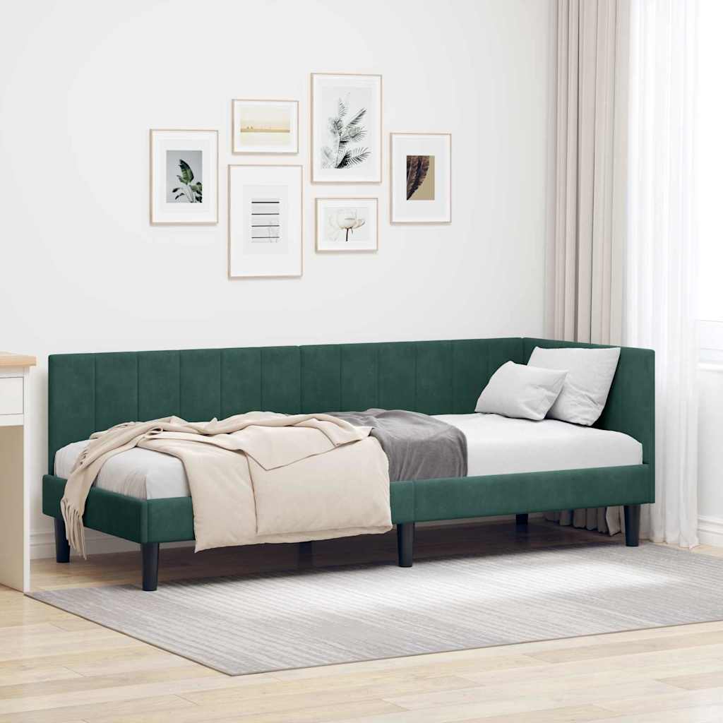 Estrutura de cama de canto Amarelo 100 cm x 200 cm