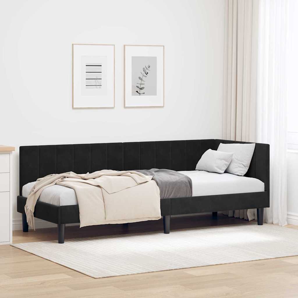 Estrutura de cama de canto Amarelo 100 cm x 200 cm