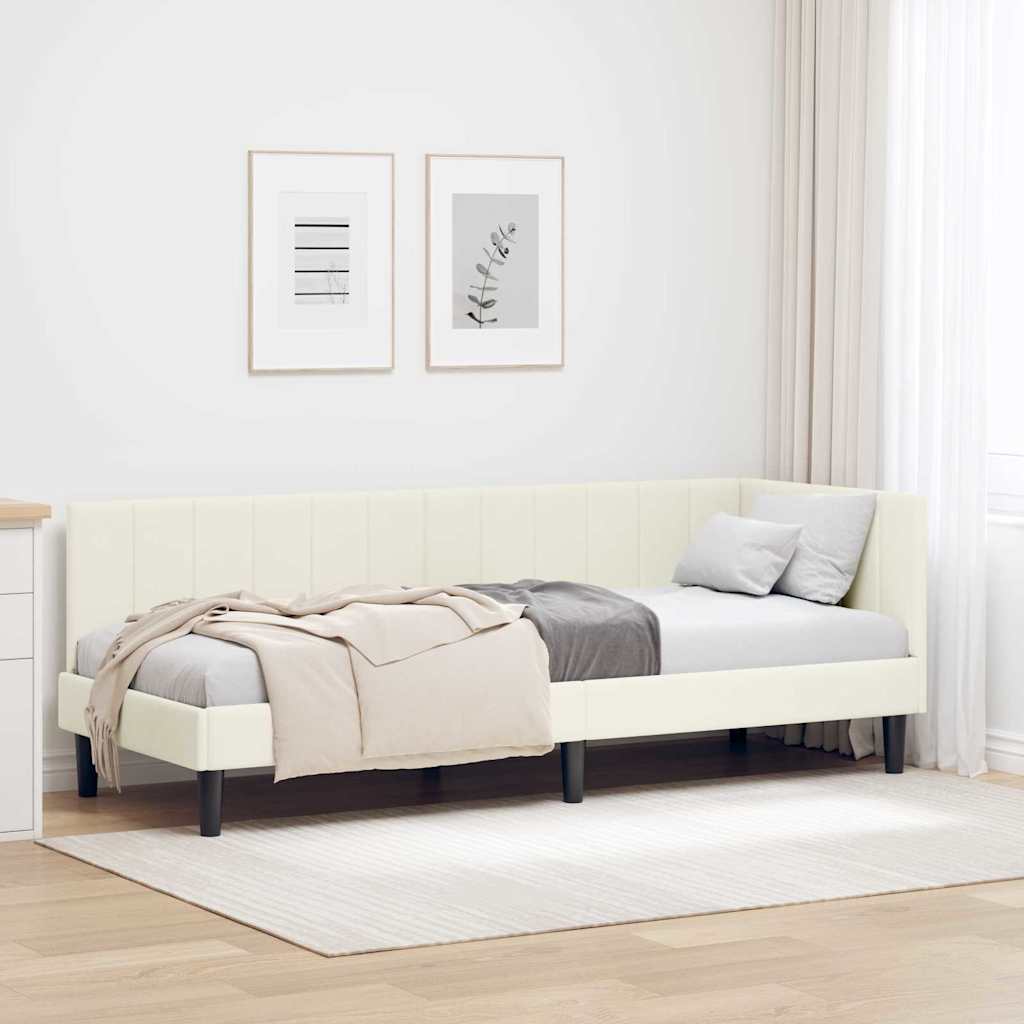 Estrutura de cama de canto Amarelo 100 cm x 200 cm