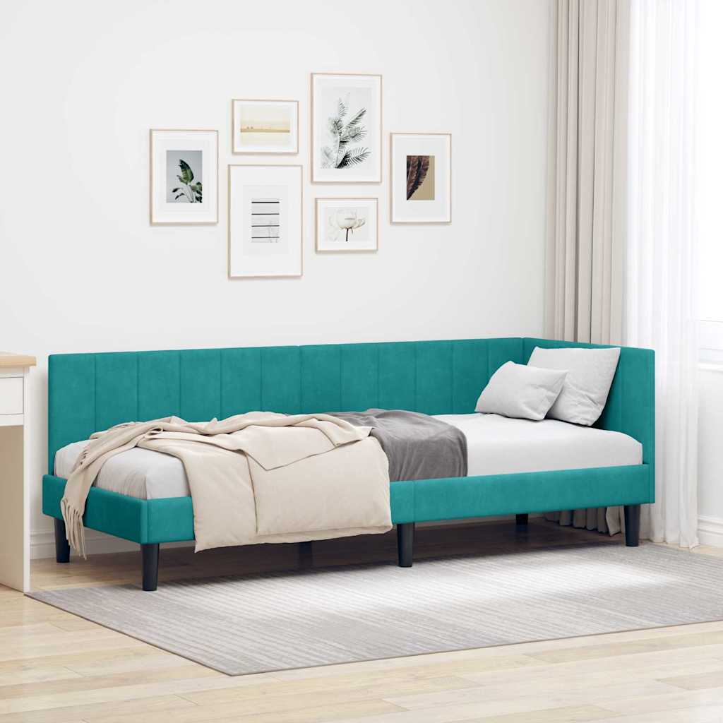 Estrutura de cama de canto Amarelo 100 cm x 200 cm