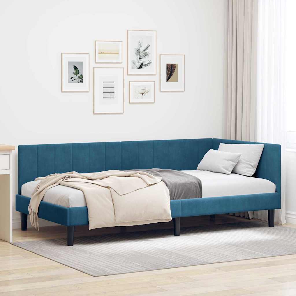Estrutura de cama de canto Amarelo 100 cm x 200 cm