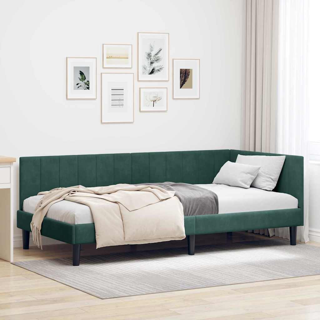 Estrutura de cama de canto Amarelo 100 cm x 200 cm