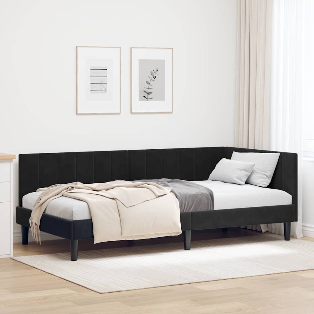 Estrutura de cama de canto Amarelo 100 cm x 200 cm