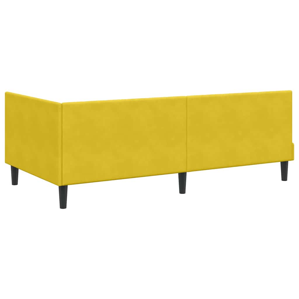 Estructura de cama en esquina Amarillo 100 cm x 200 cm