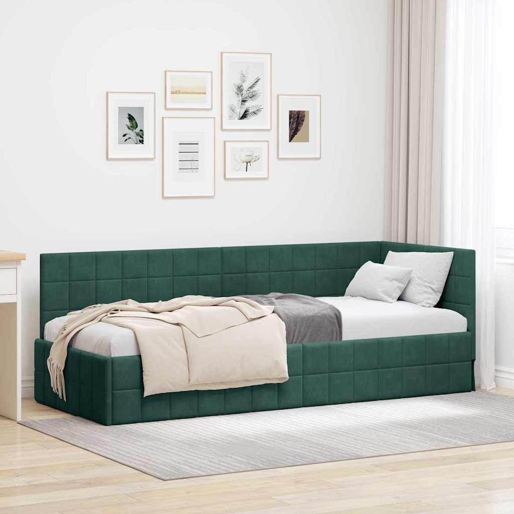 Estrutura de cama de canto Amarelo 100 cm x 200 cm